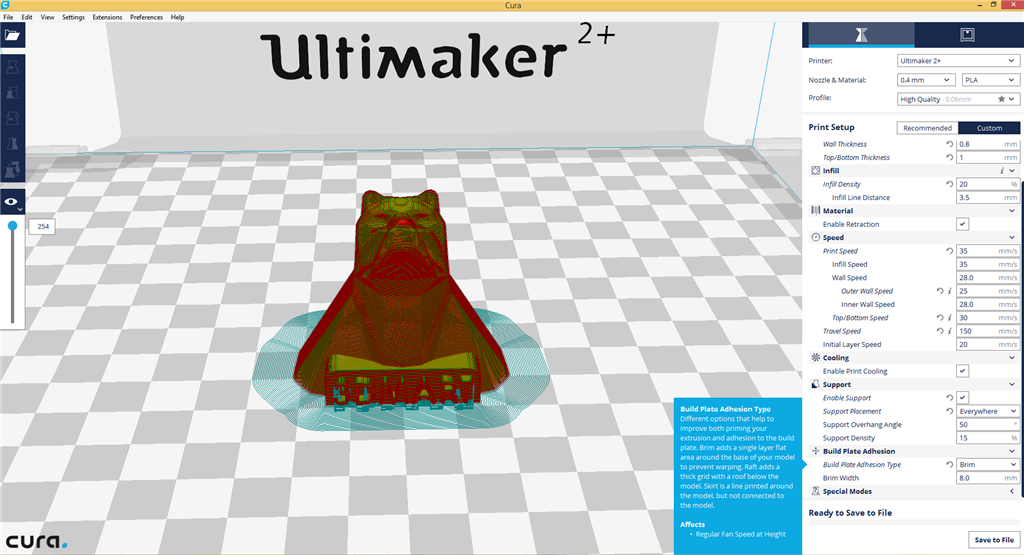 cura 2.1 brim