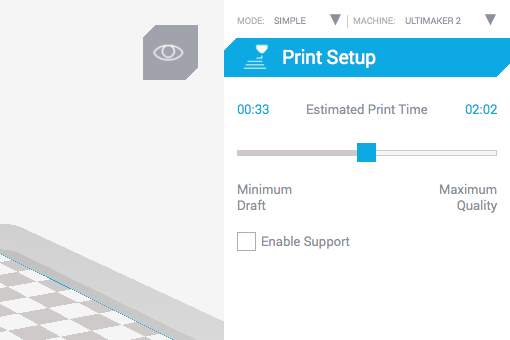 Ultimaker 2 3D印表機 cura15.06 切片軟體 Time vs Quality Ultimaker 2 3D印表機 cura15.06 切片軟體 Time vs Quality
