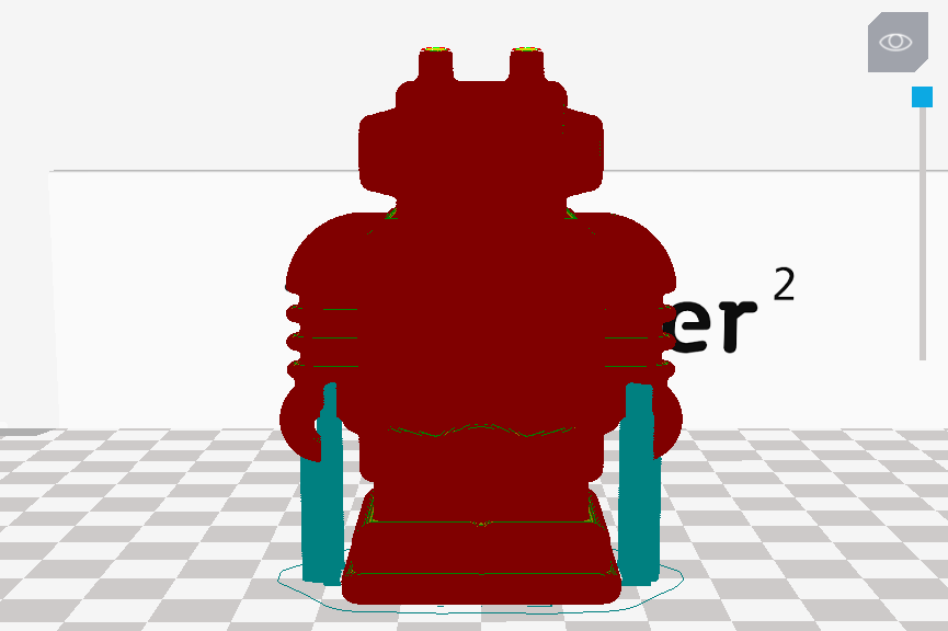 Ultimaker 3D印表機 Cura 切片軟體 中文教學 支撐  Touching buildplate