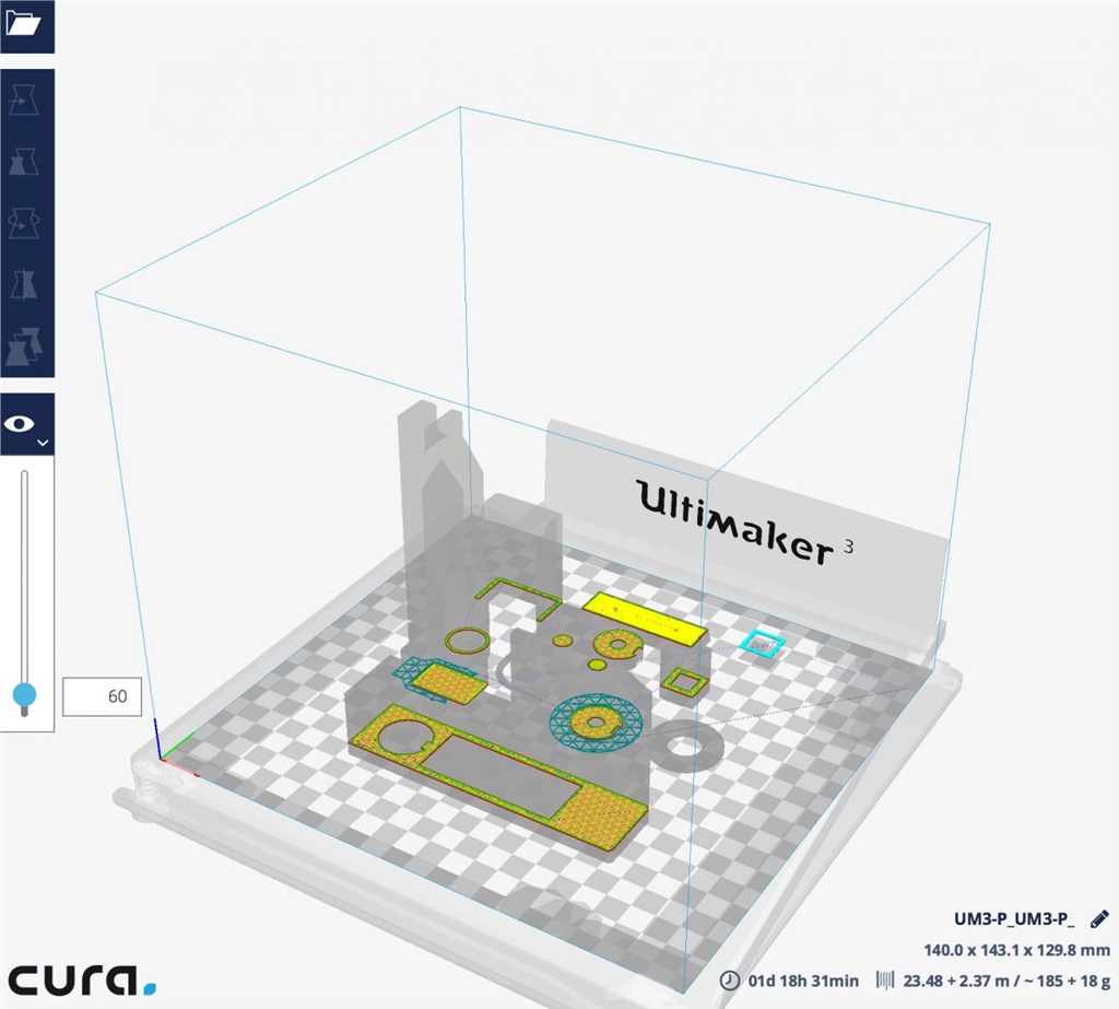 Ultimaker cura2.4 主塔