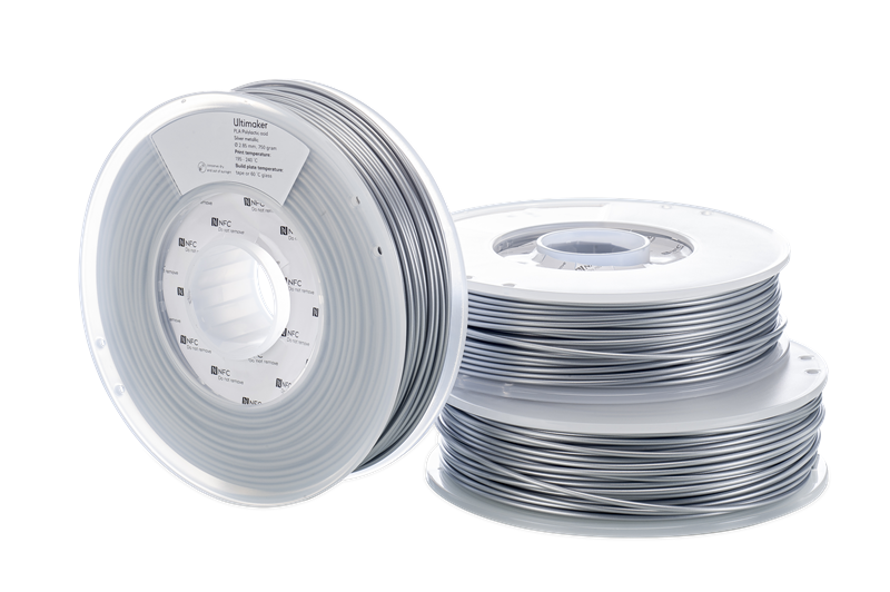 Ultimaker PLA 3D列印材料 - Silver(銀色) - Spool